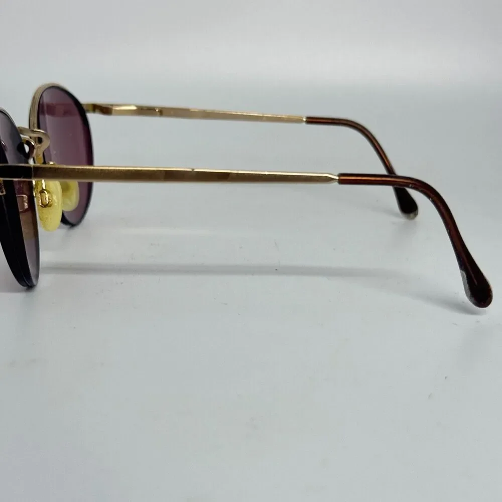 Women's Eyeglasses Luxottica 436 Gold‎ / Bronze Color Italy 47-17-115 H15795